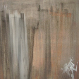 Emilio Merlina: 'walking out', 2007 Charcoal Drawing, Inspirational. Artist Description:  charcoal and acrylic on cardboard ...