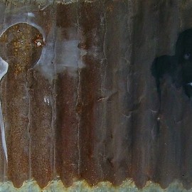Emilio Merlina: 'wandering soul', 2007 Mixed Media Sculpture, Inspirational. Artist Description:  THIS IS NOT A SCULPTURE BUTI PUT IN HERE ALL ABOUT RUSTY IRON.Acrylic on a rusty iron panel ...