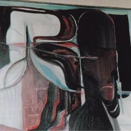 Emilio Merlina: 'warm night', 1985 Oil Painting, Inspirational. Artist Description: oil on canvas...