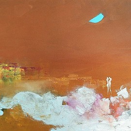 Emilio Merlina: 'water in the desert ', 2014 Oil Painting, Fantasy. Artist Description:   on canvas  ...