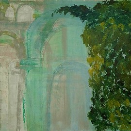 Emilio Merlina: 'where you walk', 2018 Oil Painting, Fantasy. Artist Description: canvas...