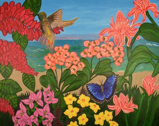 Adrienne Lewis: 'paradise', 2023 Acrylic Painting, Beach. A scenic and colorful beach scene that will take you away to a peaceful place. ...