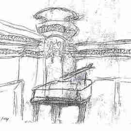 Maria Teresa Fernandes: 'Escola Municipal de Musica SP by ebf', 2005 Other Drawing, Music. Artist Description:  this nice and intimate auditorium allows you with a close contact with the teachers who play there refined music every Saturday, as the Trio Images and others ...