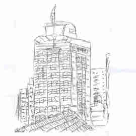 Maria Teresa Fernandes: 'The Capital I see by ebf', 2006 Other Drawing, Cityscape. 