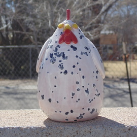 Esta Bain: 'ceramic chicken', 2017 Handbuilt Ceramics, Animals. 