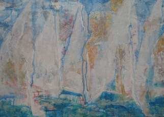 Evie Tirado: 'sails', 2008 Mixed Media, Abstract Landscape. 