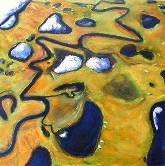 Evert Schut: 'Angry Tundra', 2007 Oil Painting, Abstract Landscape.  I painted an angry Siberian tundra because climate change is causing slow defrosting of the soil. The defrosting causes emissions of methane into the atmosphere . Scientists believe this causes a further rise in climate temperatures. ...