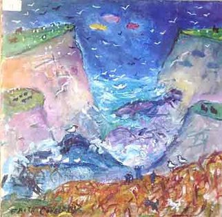 Artist: Faith Copeland - Title:  faroe islands1 - Medium: Acrylic Painting - Year: 2011