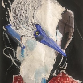 Farahnaz Oliyaie: 'untitled 003', 2019 Acrylic Painting, Birds. Artist Description: Painting, Acrylicon Canvas...