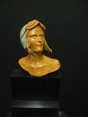 Artist: Felix Velez - Title: amelia earhart - Medium: Bronze Sculpture - Year: 2017
