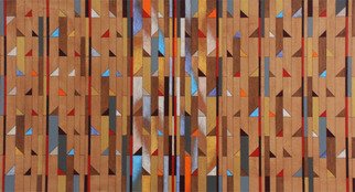 Luiz Carlos Ferracioli: 'Construction 210', 2014 Acrylic Painting, Geometric.  geometric, paint ...