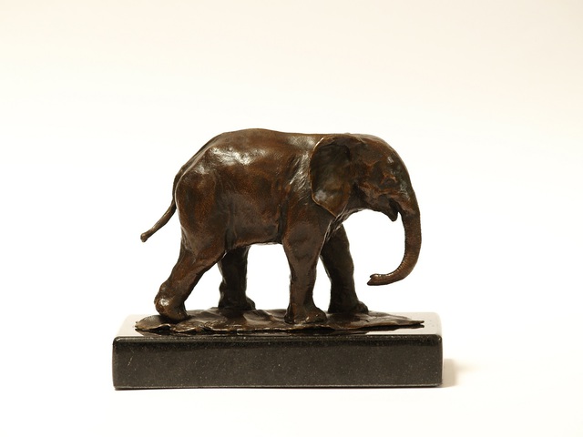 Artist Heinrich Filter. 'Elephant In Bronze' Artwork Image, Created in 2013, Original Sculpture Other. #art #artist