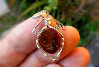 Alberto Thirion: 'mexican fire agate pendant', 2021 Jewelry, Beauty. Sterling silver pendant and mexican fire agateThe pendant measures: 29. 0 mm not including the ring of the chain passer.Total weight: 3. 6 grams...