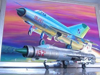 Artist: Marcin Regulski - Title: Replica E 152 A Experimental Russian Secret Delta Fighter Interceptor - Medium: Aluminum Sculpture - Year: 2014