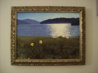 James Foos: 'Nickajack Lake', 2008 Oil Painting, Abstract Landscape. 