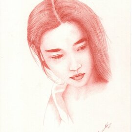 Francesco Francesco: 'chinese girl', 2020 Other Drawing, Portrait. Artist Description: Chinese girl...