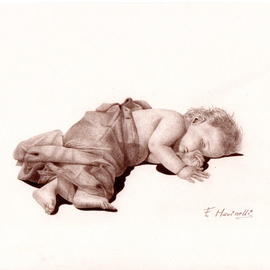 Francesco Francesco: 'peace of sleeping', 2021 Other Drawing, Inspirational. Artist Description: peace of sleeping...