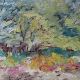 Francois Fournier: 'The Apple Tree In August ', 2012 Oil Painting, Landscape. Artist Description:   This painting depicts a wild apple tree on a bushy field. This is taking place in the middle of the Appalachians in the Eastern Townships of Quebec, Canada. Nature varies itself relentlessly. It is this contact with a persistently changing environment that inspires his creations. By observing the ...