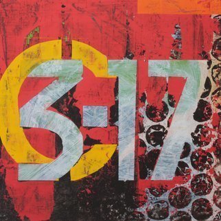 Jose Freitascruz: 'hb55 c 3 17', 2016 Acrylic Painting, Urban. Artwork I created for my door nr.  at HB55 in Berlin where I worked...