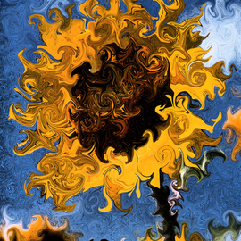 Sandro Frinolli Puzzilli Artwork Sunflower, 2015 Digital Art, Impressionism