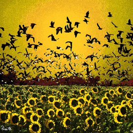 Sandro Frinolli Puzzilli Artwork Yellow fly, 2015 Digital Art, Impressionism