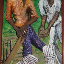 Cricketers, Pegasus Gallery