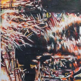 George Mulaudzi: 'surfaces', 2021 Oil Painting, Abstract Landscape. Artist Description: oil on canvas...