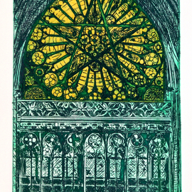 Angelic Heirachy Window , Jerry  Di Falco