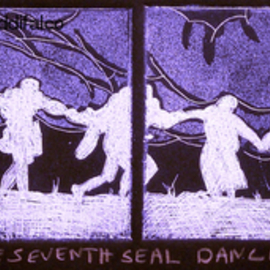 Jerry  Di Falco Artwork Seventh Seal Dance Black Edition, 2013 Etching, Movies
