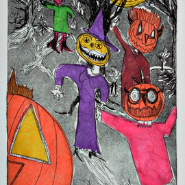 night of pumpkin ghosts By Jerry  Di Falco