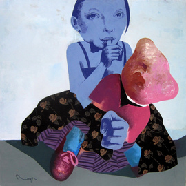 Gheorghe Lungu: 'nico', 2014 Oil Painting, Figurative. Artist Description:   contemporary figurativ art       contemporary art, figurativ, portrait, oil        ...