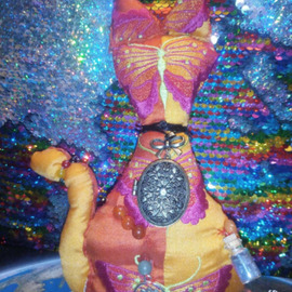 spiritual feline doll By Olga Perina