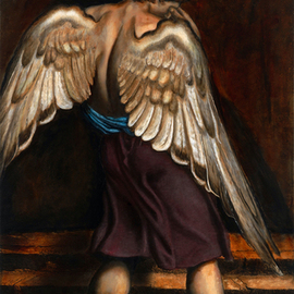 Giorgio Tuscani: 'My Soul Seeks For What My Heart Lost', 2008 Oil Painting, Inspirational. Artist Description:  To close my eyes to this world and open my heart to Heaven then and only then can the pathway to my Soul be found    ...