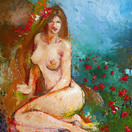 Glen Viljoen: 'Artemis', 2010 Oil Painting, Figurative. Artist Description:  Oil paint on canvas using palette knives     ...
