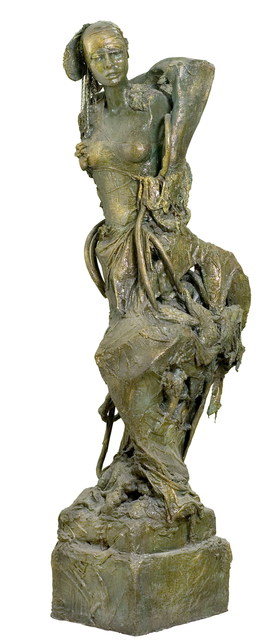 Lila Goldner  'Water Angel', created in 2004, Original Sculpture Steel.