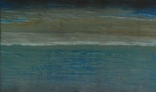 Goran Petmil: 'VERY BLUE', 2013 Oil Painting, Beach.   THE BEACH, PAINTING OF THE BEACH, BRIGHT STORMY DAY ON THE OCEAN. THE HORIZON, OIL ON PLYWOOD ...