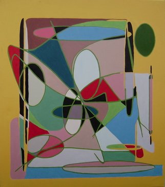 America Ramos Marble: 'Rainbow fan', 2007 Acrylic Painting, Abstract.  one of a kind ...