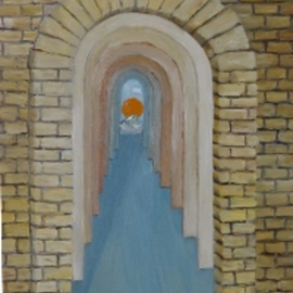 Ghassan Rached: 'Hope', 1995 Oil Painting, Visionary. 