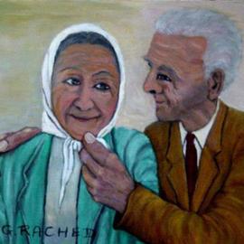 Ghassan Rached: 'Losting Love 2', 2005 Oil Painting, Culture. Artist Description: Oil painting by Ghassan Rached, 10x12 inches, 2005...