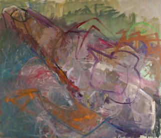 Marcia Freedman: 'One Crack, Two Bam', 2012 Oil Painting, Abstract Figurative.     One Crack, Two Bam is an abstract oil painting on canvas that was informed by the figure.                      ...