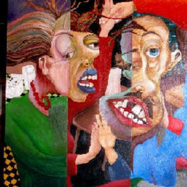 Gregory Gobla: 'disagreement', 2003 Oil Painting, Representational. 