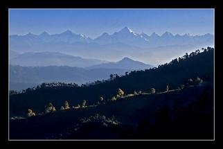 Gurdas Dua Fiipc Fbaf Hon.apasp: 'View From KOSANI', 2005 Color Photograph, Landscape. Himalyan Mountain ranges  ...