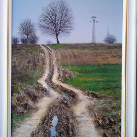 Ivan Grozdanovski: 'savini drumovi 1', 2011 Acrylic Painting, Landscape. Artist Description:  savini drumovi 1  ...