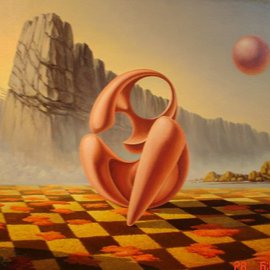 Gyuri Lohmuller: 'She she', 2005 Oil Painting, Surrealism. Artist Description: The original was sold.Upon  request, I can paint a similar theme more or less accurate than the original. Please contact me to order....