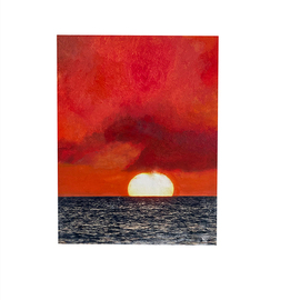 Haile Ratajack: 'sun over the ocean', 2021 Mixed Media, Landscape. Artist Description: Mixed media of photography and paint. ...