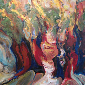 Hajni Yosifov: 'The Tree of LIfe', 2008 Acrylic Painting, Abstract Landscape. Artist Description:   The trees are representing life, the branches my aspirations.   ...