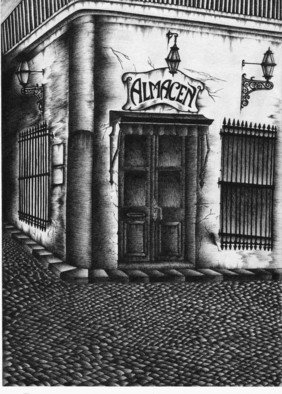 Gonzalo Di Paolo: 'Viejo Almacen', 2007 Illustration, Architecture.  A very historic corner in the old Buenos Aires ...
