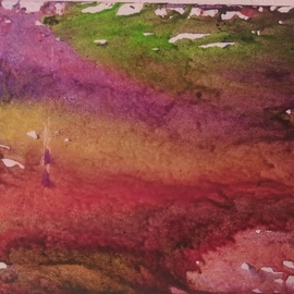 Heather Stornello: 'smeared', 2019 Crayon Drawing, Peace. Artist Description: Melting technique teaching to 5 year old daughter...