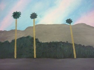 Artist: Harris Gulko - Title: three palm trees - Medium: Oil Painting - Year: 2007