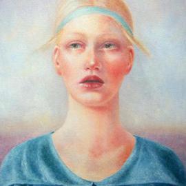 Heather Hyatt: 'Breathe', 2012 Oil Painting, Portrait. 